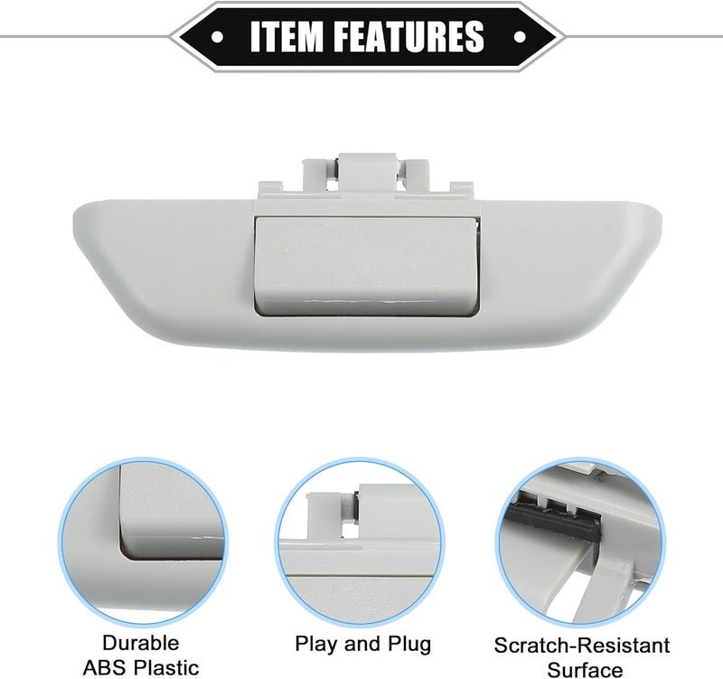 VekAuto Rear Sunroof Shade Handle Compatible for Audi Q7 2010-2015, Durable Plastic Gray - Image 4